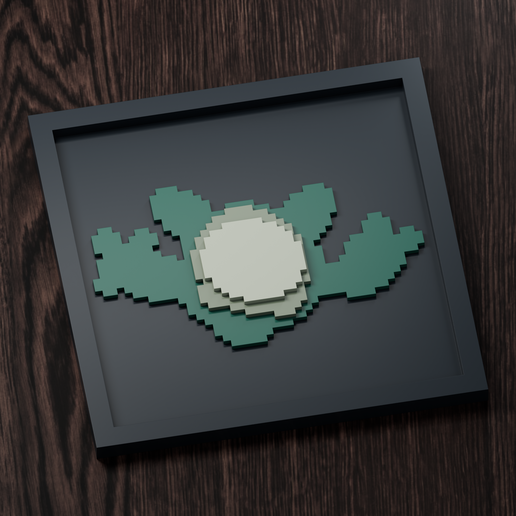 Reuniclus Line - Pokemon Silhouette Frame | Box sprite | STL