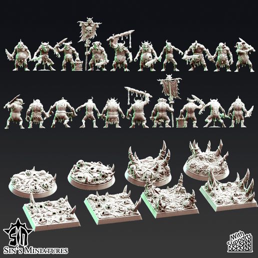 👹 Plague Lesser Daemons・ 3D File for 3D printing・Cults