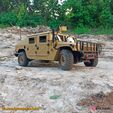 0407_1.jpg 3D PRINTED RC CAR HMMWV (Humvee Hummer) BODY 2 in 1 set BY AN3DRC