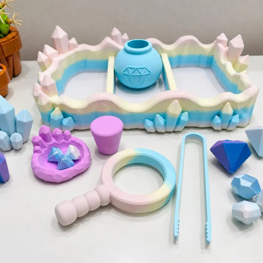 Crystal Sorting & Discovery Play Set