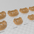 Capture1.png Clay Cutter STL File - Teddy Bear Head 1- Cute  Earring Digital File Download- 8 sizes and 2 Cutter Versions, cookie cutter