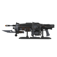 4.png Retro Lancer - Gears of War - Printable 3d model - STL files