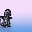 004-Ansicht-13.jpg 004 Charmander Wireframe PKM FanArt