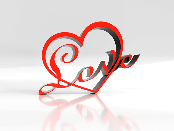 download free stl file love in heart 3d printable template cults