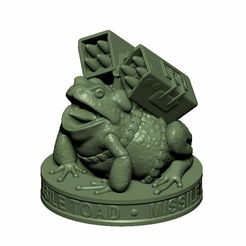 Mistle-Toad.jpg Archivo STL Adorno "Muérdago" del Sapo Misilero・Diseño para descargar y imprimir en 3D