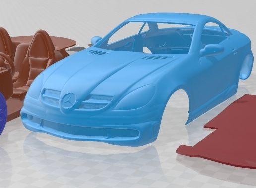 🚗 Mercedes SLK AMG 2005 Printable Car・ 3D File for 3D printing・Cults