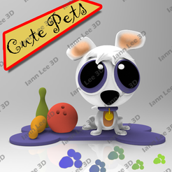 Ian-2.png 3D-Datei Hund Hund niedlich Cartoon Haustiere・3D-druckbare Vorlage zum herunterladen