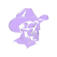 Skull with Cowboy Hat.stl Skull with Cowboy Hat 2D Wall Art/Window Art
