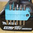 IMG_0235.jpg Free STL file Compact Bits holder for Makita LXT (Magnetic, Customizable)・3D printer design to download