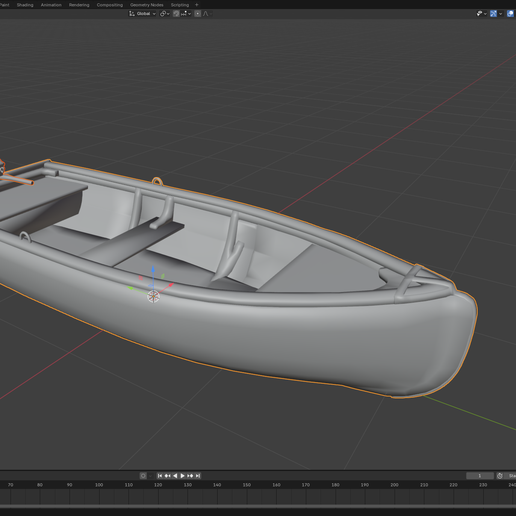 Rowboat Replica from Rust 3D model