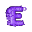 Skull-Themed E Letter Keychain 3D Print File (1).stl Skull-Themed "E" Letter Keychain 3D Print File