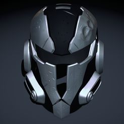battledamage2.jpg Файл STL Мандалорский шлем・Дизайн для загрузки и 3D-печати