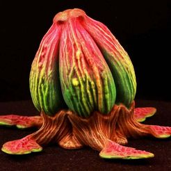 IMG_8090.jpg Бесплатный STL файл Tabletop plant: "Umbrella Gland" (Alien Vegetation 30)・Идея 3D-печати для скачивания