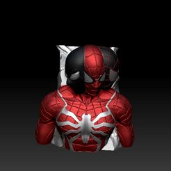 STL file marvels spiderman PS5 ADVANCED SUIT v2 FACESHELL 🦸‍♂️・3D printer  model to download・Cults
