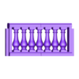 Middle Lengths 6ft.stl Model Railway Decorative Stone Balustrade with Pillars