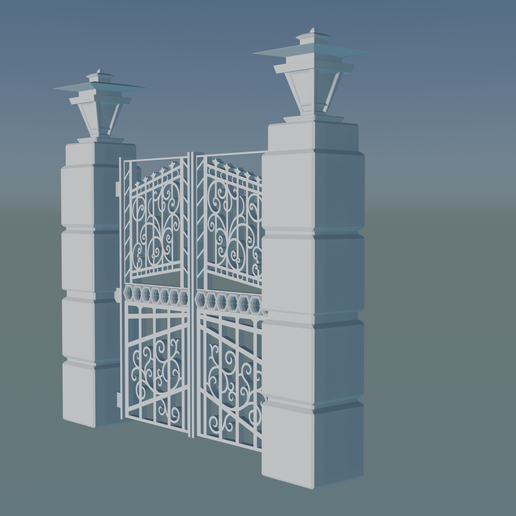 STL file Gateway Exterior Gate 🚪 (OBJ and 3MF)・Design to download and ...