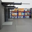 Warehouse-with-loading-docks-1.jpg Modular Warehouse with Loading Dock – Motorized Door & Adjustable Ramp - 1:14 Scale