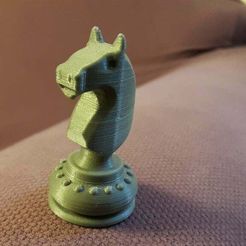 20160619_191005.jpg Free STL file Chess - Pieces - The Horse - Knight・3D printer design to download