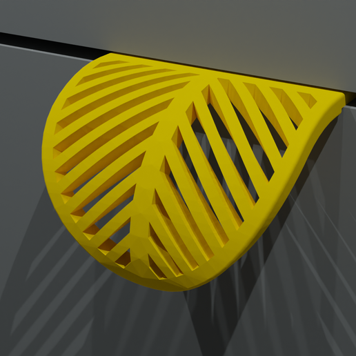Drawer Handle - LEAF 3D model