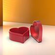 untitled.94.jpg STL file Gift Box : heart shaped free gift box・3D print object to download
