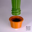 pot_KaziToad.stl.jpg Mini Cactus set
