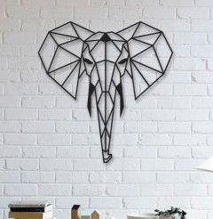 2f055265f43a4bbe2a41495bacd335bf_display_large.jpg Elephant Wall Sculpture 2D