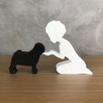 WhatsApp-Image-2023-01-05-at-13.59.19.jpeg Girl and her pug(afro hair) for 3D printer or laser cut