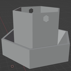 a1e6e5bc9306c2a1d877409b460d5c06.png Archivo STL Jardinera hexagonal para flores y hierbas con tecnología de riego en el fondo・Objeto imprimible en 3D para descargar
