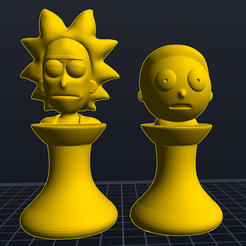 Untitled.png Rick And Morty Chess Pieces  (Rick & Morty)