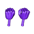 maos fechadas2.obj various hands kit / for action figures storm collectibles and macfarlane