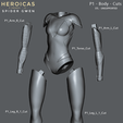 01.png HEROICAS - FIGURE 3 - Spider Gwen - 3D PRINT MODEL