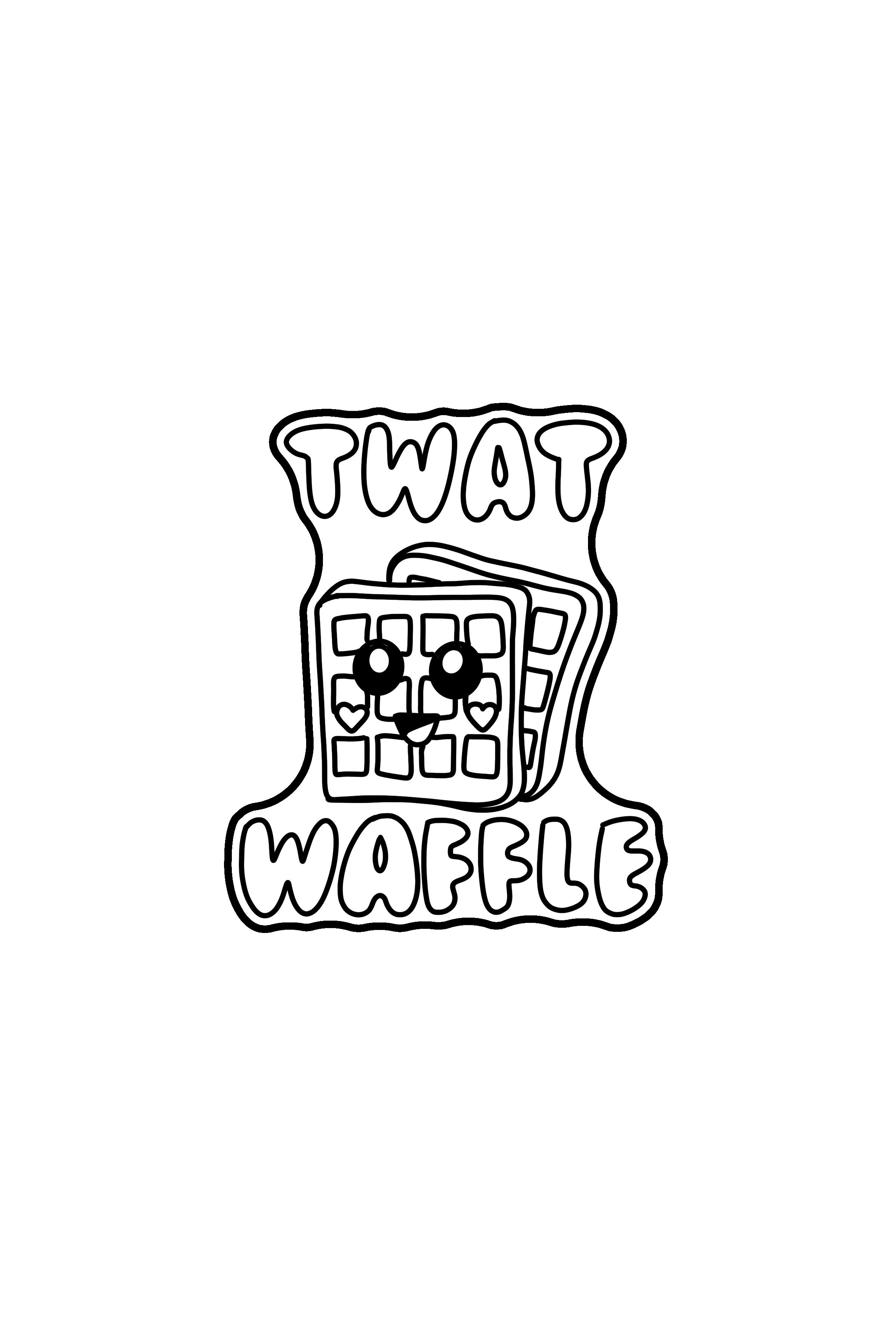 3D file Twat waffle cookie cutter・3D printing design to download・Cults