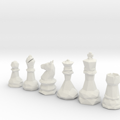 lowpoly.png Archivo STL Low Poly Chess Set・Objeto de impresión 3D para descargar