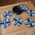 20250515_115548.jpg Easy Print Any Printer Triumph Mug Parking Space Mug Cup Coaster Set and Storage Holder Case Box Daytona Bonneville T100 T120 Trident 660 Tiger 800 Speed Triple Street Rocket Speed T120