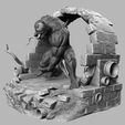 HQRENDER-3.jpg Venom Statue - 3D Print Ready