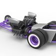 11.jpg Diecast Dragster old school à moteur avant avec 2 V8 Echelle 1:25