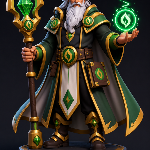 YODALF – Druid of Yodoria 🌿✨ 3D model