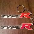 Type-R-4.jpg Honda Civic Type-R Keyring - Car Keychain / Bag Charm
