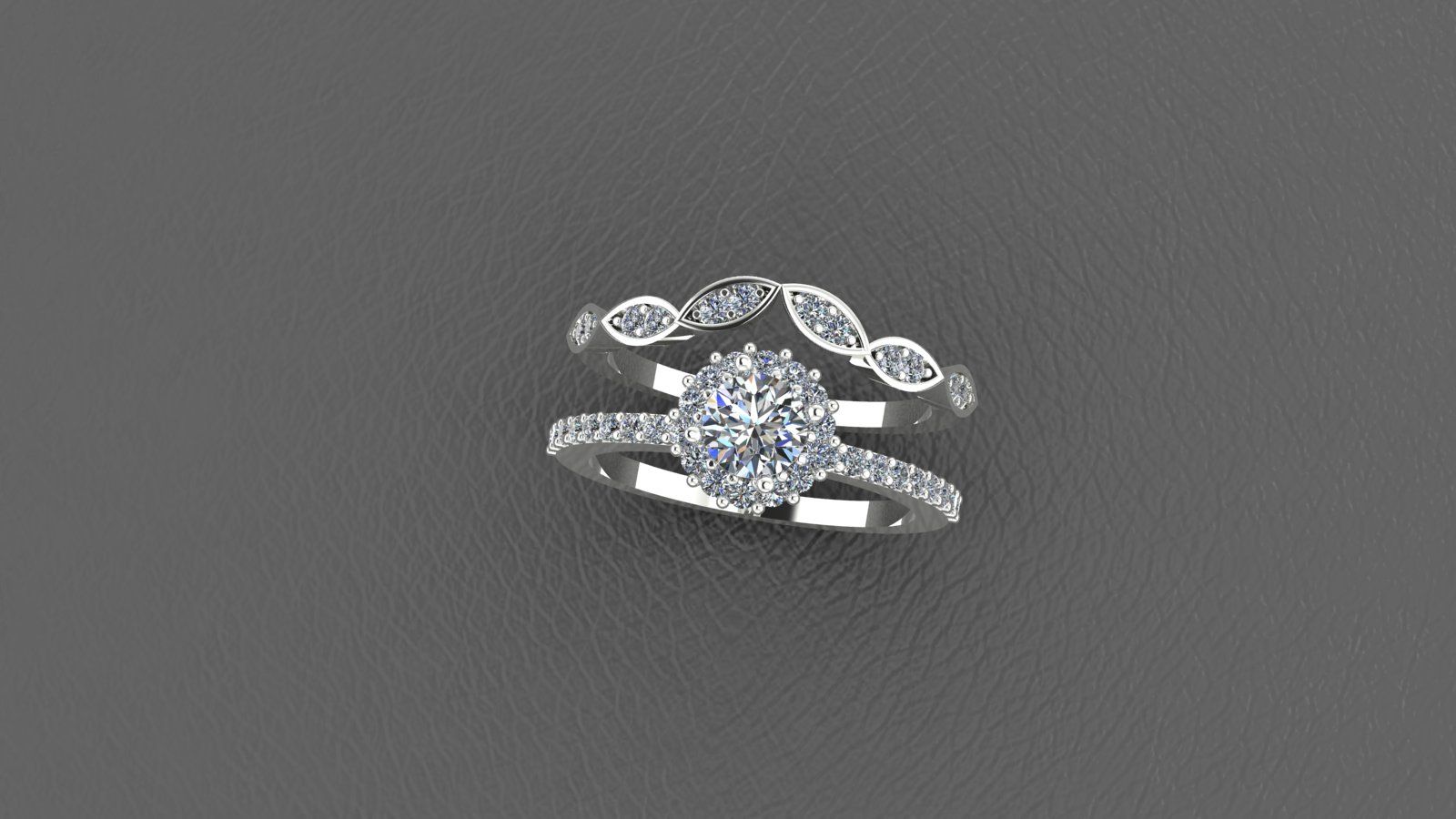 STL file LACE WEDDING RINGS・3D print design to download・Cults