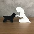WhatsApp-Image-2023-01-20-at-17.10.54.jpeg Girl and her Cocker(wavy hair) for 3D printer or laser cut