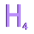 Dual_Letter_H.STL Fichier STL gratuit Pièces et support SCRABBBLE・Modèle imprimable en 3D à télécharger