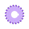 CD55İ20WSGK1_G.stl Worm Gear - Center D. 55 mm - Ratio 15 & 20 - Worm with Shaft