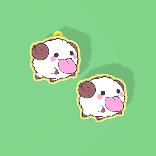 🗝️ Poro Clicker – League of Legends Fanart・ STL File for 3D printing・Cults