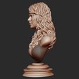 15.jpg Taylor Swift 3D Portrait sculpture - Hairstyle 2 3D print model