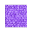PavingStones115_thin_40mm_square_PRINT.stl 3 in 1 BUNDLE - Paving Stones 115 texture Bases Set (round, square and rectangle, oval) + thin bases | Perfect For Tabletop Wargames & RPG's