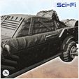 8.jpg Post-apo car with spikes and machine gun (16) - Future Sci-Fi SF Post apocalyptic Tabletop Scifi