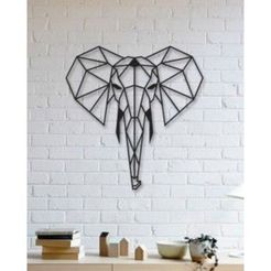 2f055265f43a4bbe2a41495bacd335bf_preview_featured.jpg Archivo STL gratis Elephant Wall Sculpture 2D・Diseño de impresión 3D para descargar