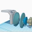 Spulenhalter Tinkercad View.JPG STL file Filament Holder Anycubic I3 Mega New only on Cults UPDATED bigger Spools possible・3D print design to download