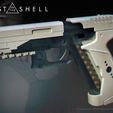 1.jpg Ghost in the shell - Major termoptic pistol 3D print model