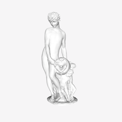 Capture d’écran 2018-09-21 à 18.17.36.png Бесплатный STL файл Young River God with Three Children at The Louvre, Paris・Модель 3D-принтера для скачивания